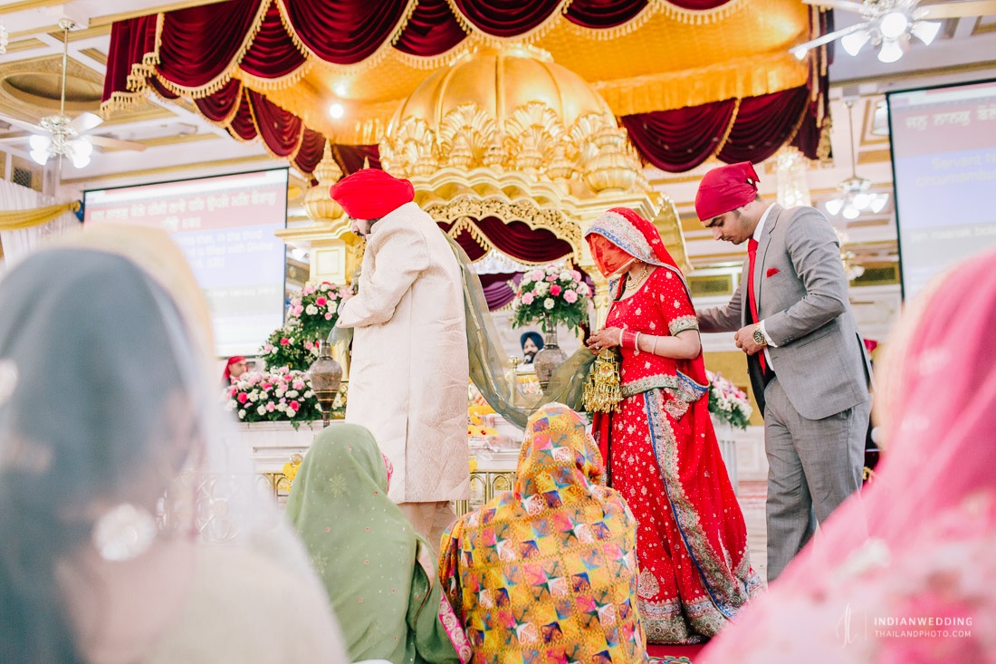Gurudwara Bangkok Sikh Indian Wedding Ceremony Bikram & Sukhmani