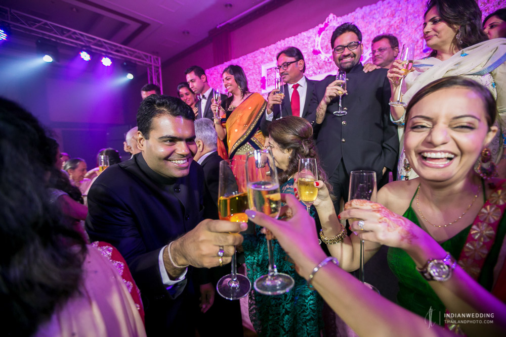 Indian Wedding Reception at Anantara Riverside Bangkok