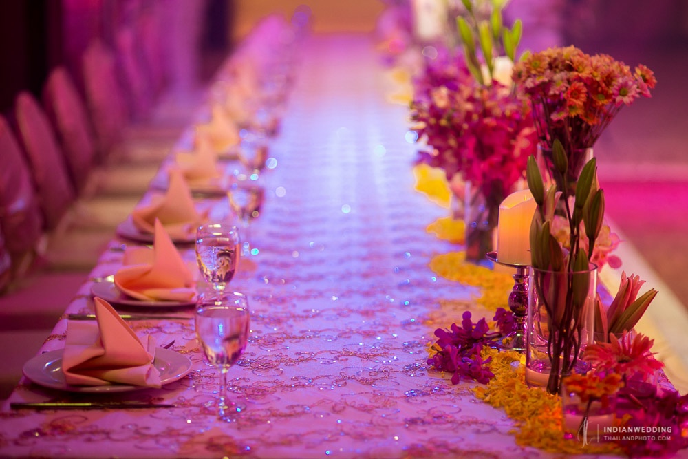 Indian Wedding Reception at Anantara Riverside Bangkok