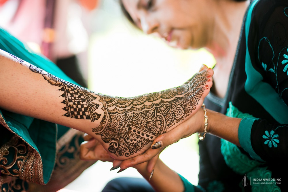 Mehndi Ceremony Photography Indian Wedding Bangkok